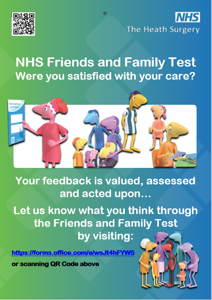 nhs friends and family test information poster
